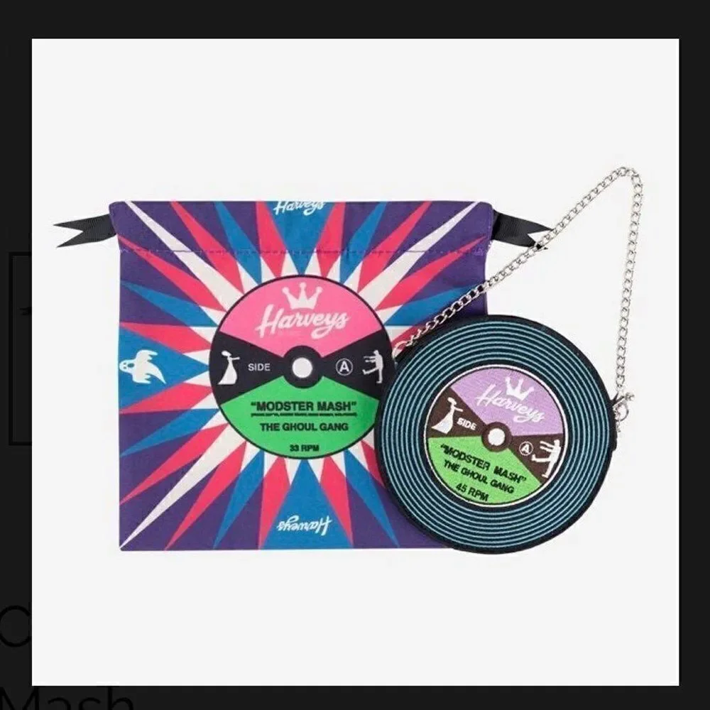 Harveys Seatbelt Modster Mash Coin Purse with Dustbag Halloween CD Disc Spooky - Picture 4 of 7